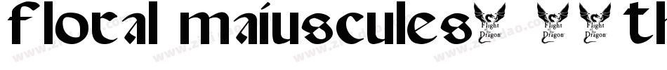 Floral Majuscules, 11th c.字体转换